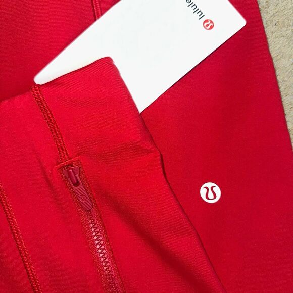 NWT Medium Define HR High-Rise Wide-Leg Pant Luon Oxford Red NEW LULULEMON - Picture 9 of 12